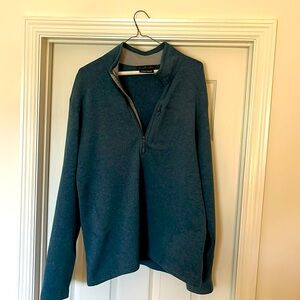 Beautiful teal Marmot quarter zip sweater